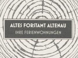 Altes Forstamt Altenau，位于阿尔特瑙Skilift Großer Wiesenberg附近的酒店