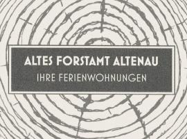 Altes Forstamt Altenau，位于阿尔特瑙的公寓