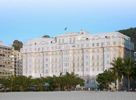 Copacabana Palace, A Belmond Hotel, Rio de Janeiro，位于里约热内卢科帕卡巴纳沙滩排球场地附近的酒店