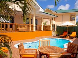 塞舌尔的棕榈居住，位于贝尔欧布莱的酒店
