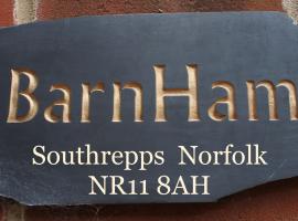 Southrepps BarnHam，位于克罗默的酒店