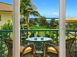 Waipouli Beach Resort Penthouse Beautiful Oceanview Aloha! AC Pool，位于卡帕阿的公寓