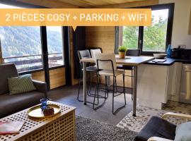 Bel appartement avec vue exceptionnelle，位于大博尔南罗塞滑雪缆车附近的酒店