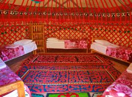 Happy Nomads Yurt Camp & Hostel，位于卡拉科尔的豪华帐篷营地