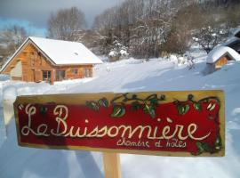 La Buissonnière，位于Le Noyer巴姆岩滑雪缆车附近的酒店