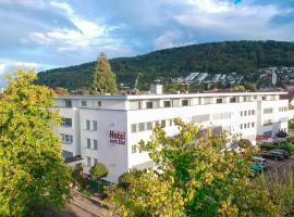 ZUM ZIEL Hotel Grenzach-Wyhlen bei Basel，位于格伦察-维伦的带停车场的酒店
