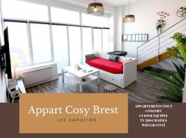 Appart Cosy Brest (les Capucins)，位于布雷斯特的海滩短租房