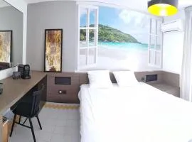 Studio avec GRANDE PISCINE, PLAGE Vanille Caraïbes