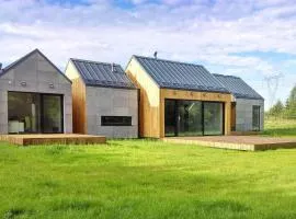 Modern house in front of the forest