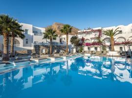 圣托里尼基萨莫斯度假酒店，位于卡马利的带泳池的酒店