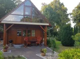Blockhaus Canow mit Fahrrädern