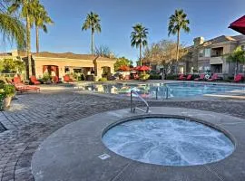 Gated Gilbert Condo Patio and Resort Amenities