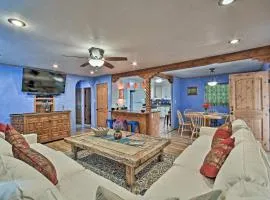 Cozy Blue Adobe with Steam Room 2 Mi from Taos!