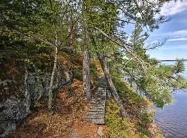 Boat Dock and Beach Charming Stop Island Cabin
