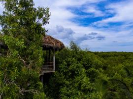 Mermaid Cabana and Tree Houses，位于坦加拉的木屋