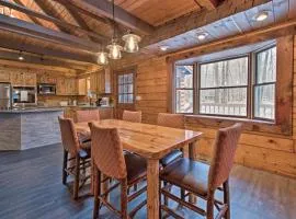 Pocono Log Cabin Fireplace, Fire Pits and Amenities