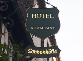 Hotel & Restaurant Sonnenhöfle，位于索梅劳森格贝尔斯特机场 - GHF附近的酒店