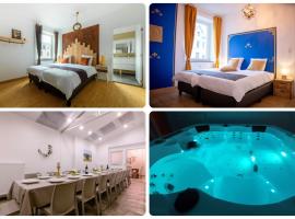 Zythogite, 23 personnes, 9 chambres, 6 salles de bain, bbq, jacuzzi, jardin, billard，位于Tintigny的酒店