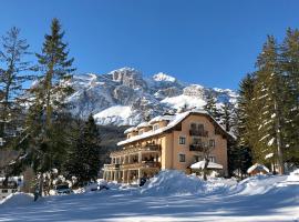 Boutique Hotel Villa Blu Cortina D'Ampezzo，位于科尔蒂纳丹佩佐的酒店