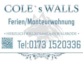 COLE`s WALLS，位于瓦尔斯罗德的家庭/亲子酒店