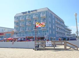 滩涂加勒比海滩涂浮桥套房酒店，位于大洋城Boardwalk的酒店