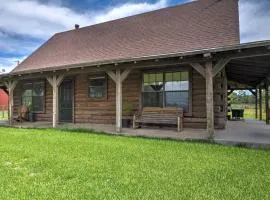 On Farm Rustic Carmine Log Cabin with Porch!