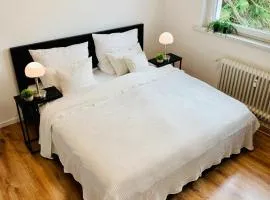 Direkte Uninähe: Ferienwohnung mit großem Doppelbett, Küchenzeile und neu renoviertem Badezimmer