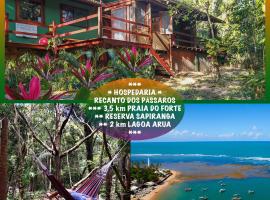 Recanto dos Passaros，位于普拉亚多的海滩短租房