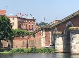 Hôtel Restaurant Le Pont Napoléon les Hussards，位于穆瓦萨克的酒店