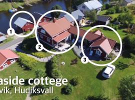 Seaside Cottage Nr 3, Saltvik Hudiksvall，位于胡迪克斯瓦尔的乡村别墅