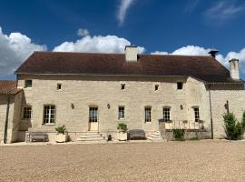 Farmhouse in a working winery with vineyard views，位于Marigny-Brizay的酒店