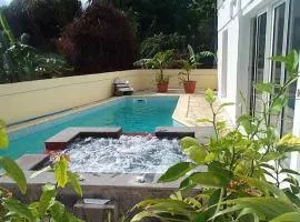 Maison de 2 chambres avec piscine partagee jardin clos et wifi a Bois des Nefles Saint Paul