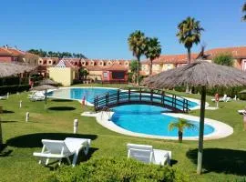 2 bedrooms appartement at Islantilla 700 m away from the beach with shared pool and furnished terrace