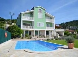 Modern apartment in Peračko Blato with sea view and pool