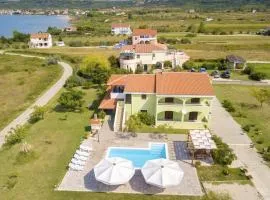2 bedrooms appartement at Ljubac 300 m away from the beach with sea view shared pool and furnished garden