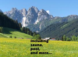 Ferienwohnung Kogelblick Gosau，位于格绍的带泳池的酒店