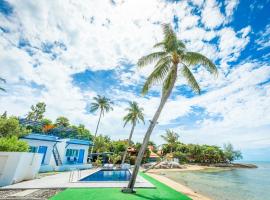 苏梅岛沙罗查别墅三棵树度假酒店，位于拉迈海滩共和俱乐部附近的酒店