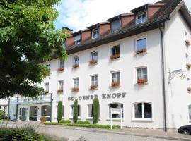 Hotel Goldener Knopf，位于巴特塞京根的酒店