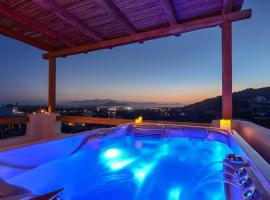 Naxos Pantheon Luxury Apartments，位于Agkidia的豪华酒店