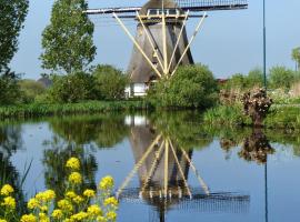 Mondriaanmolen, a real Windmill close to Amsterdam，位于阿布考德的酒店