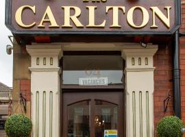 卡尔顿酒店，位于布莱克浦的住宿