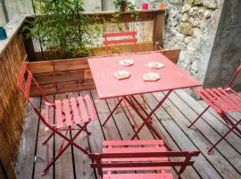 maison de village meublée avec terrasse