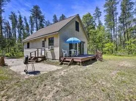 Secluded Irons Cabin with 5-Acre Yard, Deck, Grill!