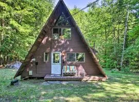 Quiet A-Frame Cabin on Creek with Private Deck!