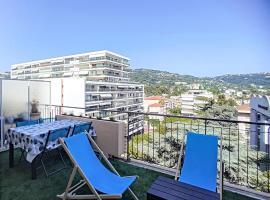 ROOFTOP#PLAGES#APERCU MER#CLIM#Festival，位于戛纳Private Hospital Cannes Oxford附近的酒店