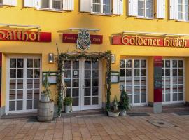 Hotel Restaurant Goldener Hirsch，位于多瑙沃特的酒店
