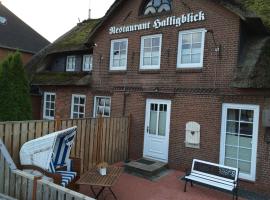 Hotel Restaurant Halligblick，位于北滩岛的酒店