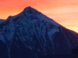 Wohnung mit See und Bergsicht im vier Sterne Hotel，位于贝阿滕贝格Luftseilbahn Beatenberg-Niederhorn Gondola附近的酒店