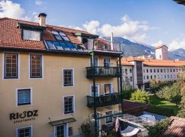 Riedz Apartments Innsbruck- Zentrales Apartmenthaus mit grüner Oase，位于因斯布鲁克黄金屋顶附近的酒店