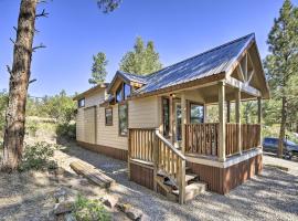 Roomy Pagosa Springs Tiny Cabin 1 Mi to Downtown，位于帕戈萨斯普林斯的度假屋